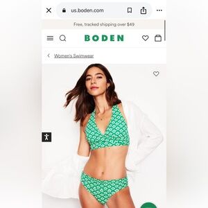 Boden Levanzo Halter Bikini Set ( Top Size 10 Bottom 12)